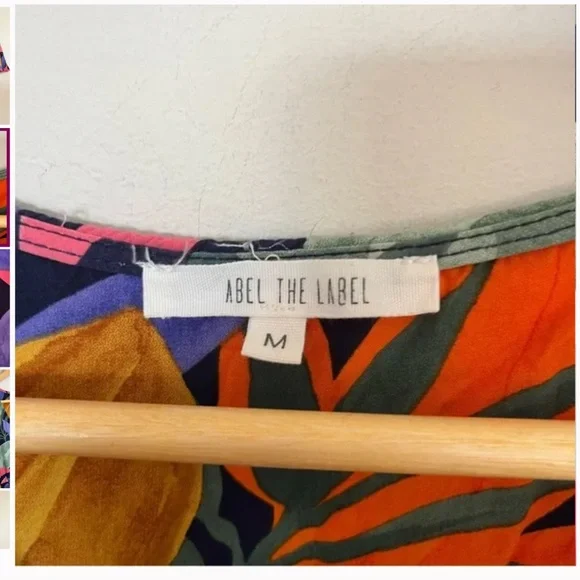 Abel the Label x Anthropologie Tropical Leonard Dress - Size Medium - Picture 7 of 8